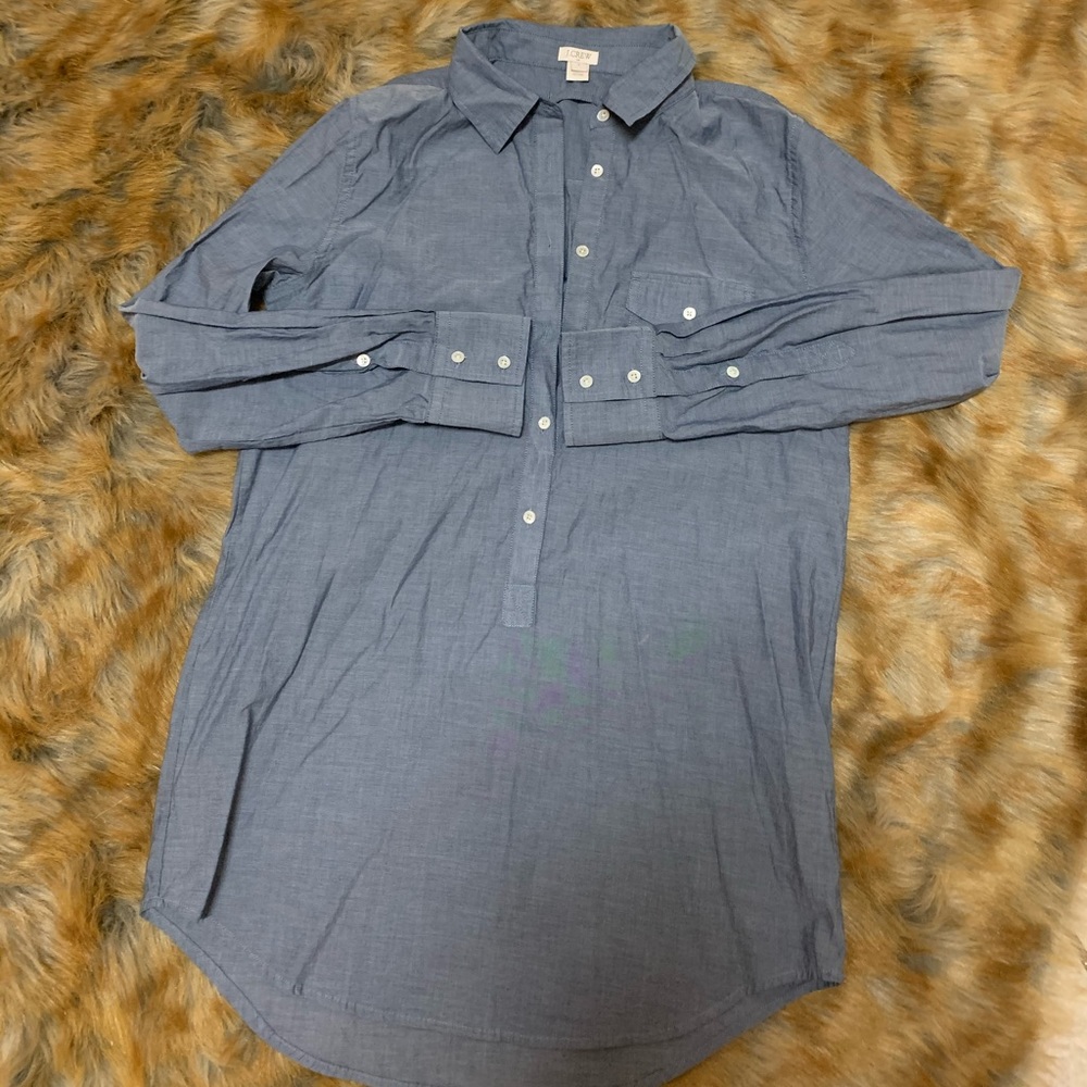 JCrew Ladies Tunic Button-Up
